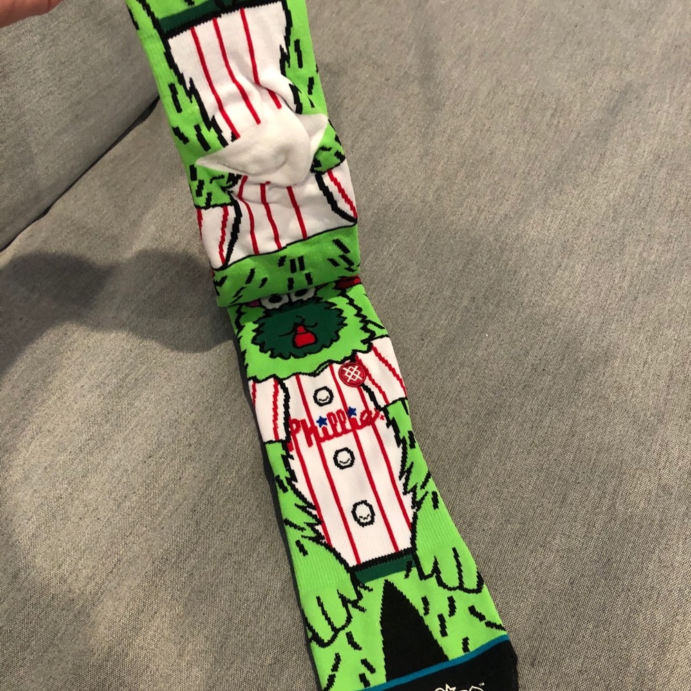 Stance Phillies Phanatics Crew Socks Youth Kids L - Picture 4 of 11